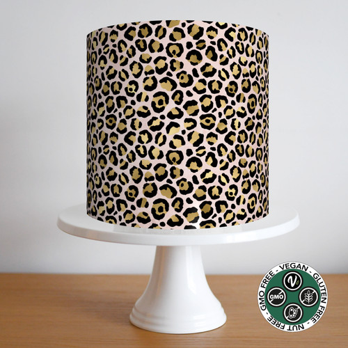 Leopard tortenband party deko - leopard,