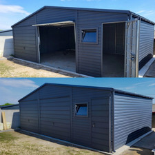 Blechgarage Carport Garage Schuppen 8x5 m KFZ Lager Lieferung + Montage Gratis