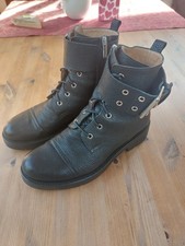 Konstantin Starke Stiefelette Boots Leder Gr 40 in schwarz
