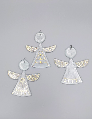 Christbaumschmuck engel glas - 3,