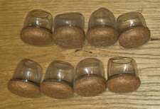 8 Stück Stuhlbeinkappen Stuhlbeinschoner Rund Schutzkappen Kork