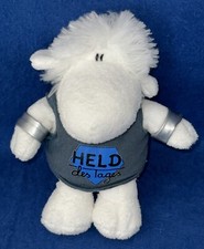Kuscheltier Sheepworld Schaf weiß + Pulli "Held des Tages" (R)