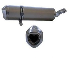 Quad / ATV LQ Racing Edelstahl Auspuff (Endtopf E-geprüft) Yamaha YFM 700R -14