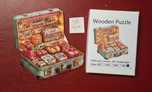 Puzzle holz wooden - puzzle, koffer