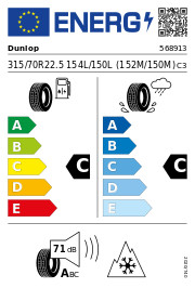 Dunlop 446 3pmsf - m+s, 315/70