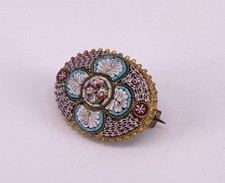 Alte Millefiori Brosche