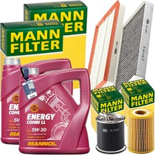 1x 1 ÖLWECHSEL-SCHILD BANDEL + 2x 5L MOTORÖL MANNOL ENERGY COMBI LL 5W-30 SN/CF 