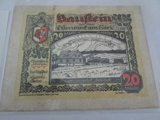 20 Mark Leder Banknote Baustein Osterwieck am Harz 1922