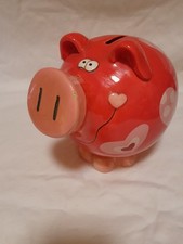 sparschwein keramik groß rot