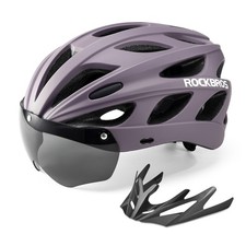 ROCKBROS Fahrradhelm Erwachsene Radhelm MTB Rennrad Helm Mit Visier 58-62CM