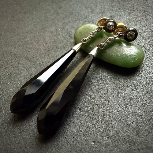 Art deco ohrringe - ohrringe, 14k