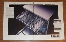 Seltene Werbung MIELE G 590 SC Geschirrspüler mit Besteckschublade 1988