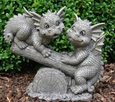 Gartenfigur Gartendrache -