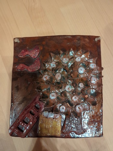 Deko fliese handarbeit kunst - deko,