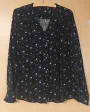 Damen Kleidung Shirt Shirts T-Shirt schicke langarm Bluse Blusen Gr. 40