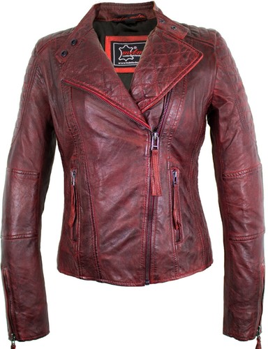 Damen lederjacke aus - damen, echtem