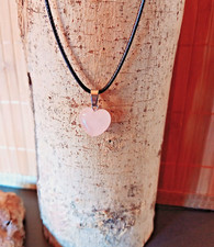 Halskette Anhänger Rosenquarz