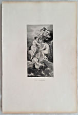 Peter Paul Rubens Die Parzen Schicksale Radierung Gabriel 1873