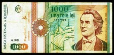 RUMÄNIEN. 1000 Lei 1991