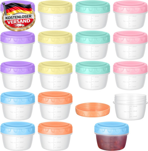 Gefrierdosen set 80ml mit - gefrierdosen,