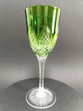 Kristall Weinglas grün