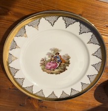 Gloria PORZELLAN  WANDTELLER Scarabee SAMMELTELLER Gold Dekor