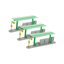 Spur N Bushaltestellen überdacht ZOB 3er Set, Bausatz für Busport