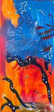 Original Acrylgemälde 30x60