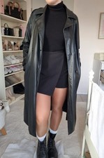 Zara kunstleder trenchcoat - zara,