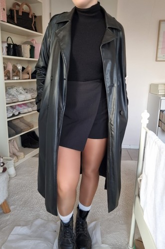Zara kunstleder trenchcoat - zara,