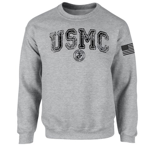 Usmc usa sweat pullover - usa, s-4xl