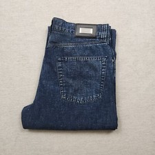 Hugo Boss Alabama Herren Jeans Hose W32 L34 Denim Blau Relaxed Straight Leinen