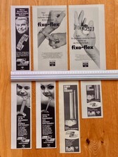 Konvolut 7x RoWi Fixo-Flex Elasto-Fix Pforzheim Vintage Ad Werbung Reklame