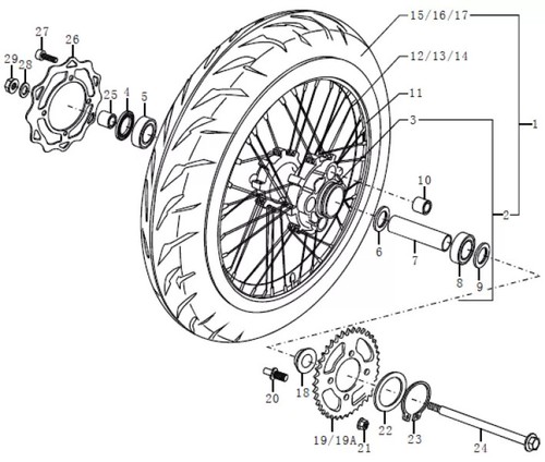 Sfm sachs felge - /,