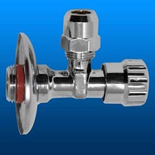 Eckventil selbstdichtend 1/2" verchromt Regulierventil Wasseranschluss