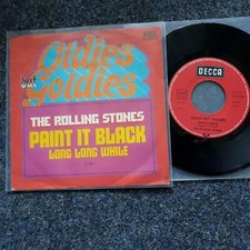 The Rolling Stones - Paint it black/ Long long while 7'' Single GERMANY