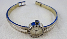 C31 Vintage  Dugena Brillant  Armband Uhr 585 weißgold besetzt mit 18 Brillanten
