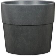 Scheurich Groove+ Übertopf Blumentopf Kübel Smart Watering Carbon H26cm Ø29cm