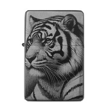 Tigerkopf Feuerzeug mit Gravur