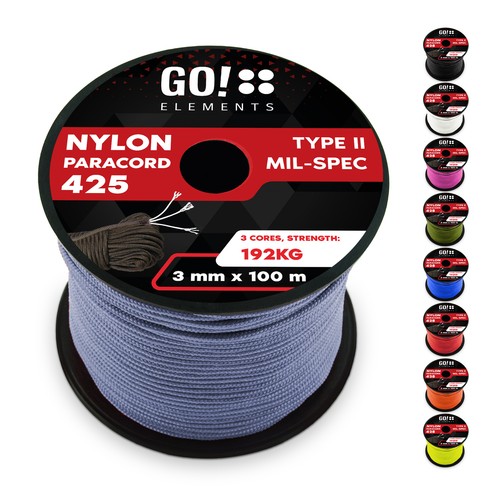 Paracord seil 3mm - paracord, typ
