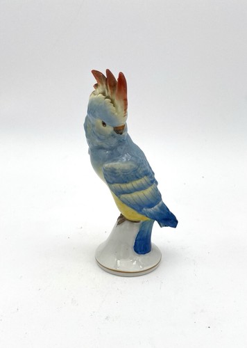 Porzellan figur papagei kakadu - porzellan,