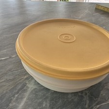 TUPPERWARE  STAPEL-QUICK 500 ML SCHALE SCHÜSSEL Beige Gelb 1356-7