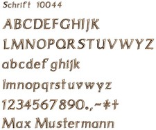 Grabschrift Bronze Aluminium