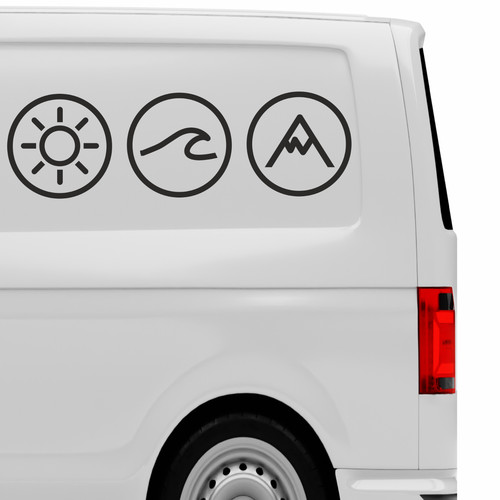 Wohnmobil aufkleber kreis - aufkleber,