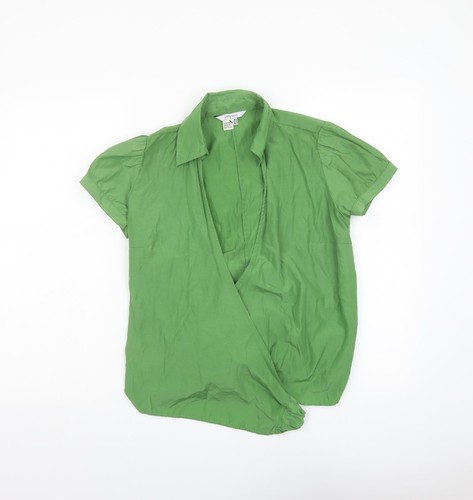 Zara damen wickelbluse grün - damen,