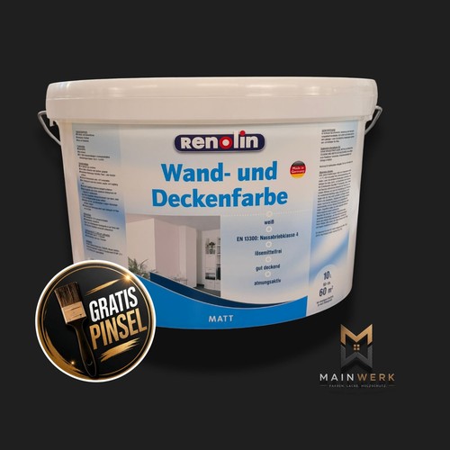 Renolin wand deckenfarbe 10l - deckenfarbe,
