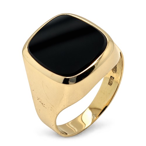 Herren siegelring 585 gelbgold - 585,