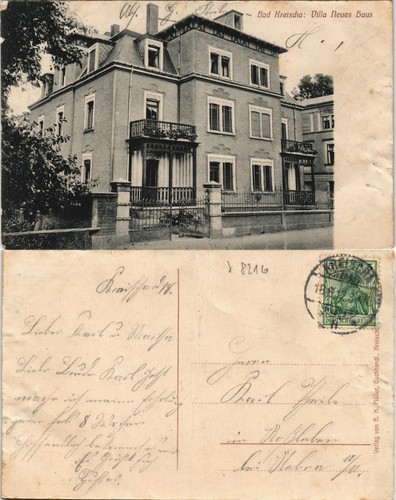 Ansichtskarte kreischa villa - kreischa,