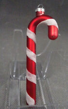 Weihnachtsschmuck Christbaumschmuck Figur Kugel Ornament Zuckerstange Rot Glas
