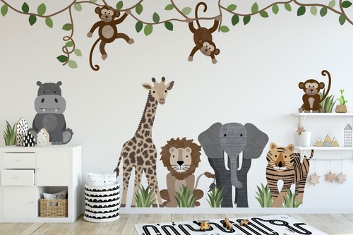 Safari tiere und affe - safari,